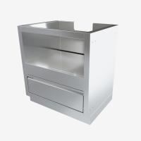 Тумба-основание для овальных керамических грилей металлик Онтарио