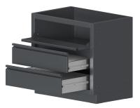 Тумба-основание гриль-мангала 900, черная Онтарио