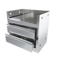 Тумба-основание гриля BIPRO-500 с 2-мя выдвижными ящиками металлик Онтарио