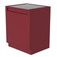 Тумба под встраиваемую посудомойку, красная Онтарио