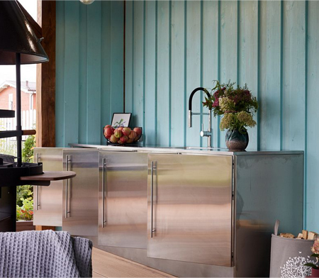 Уличная кухня Orlando designed by AWELT в беседке