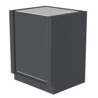 Тумба под встраиваемый холодильник, черная Онтарио