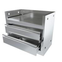 Тумба-основание гриля BIPRO-665 с 2-мя выдвижными ящиками металлик Онтарио