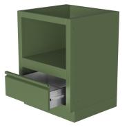 Тумба-основание для круглых керамических грилей зеленая Онтарио