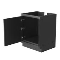 Тумба-основание печи встраиваемой под казан 600, черная Онтарио