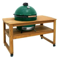Стол на колесах, для гриля XL Big Green Egg, лиственница