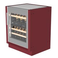 Тумба под встраиваемый винный шкаф, красная Онтарио