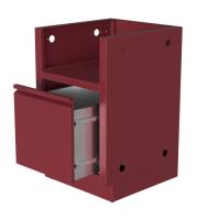 Тумба Онтарио для встраиваемой горелки Napoleon с 1-м большим выдвижным ящиком, красная