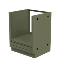 Тумба под встраиваемый духовой шкаф 600, зеленая Онтарио