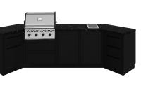 Всесезонная кухня из стали KuhniGrill Ontario, черная