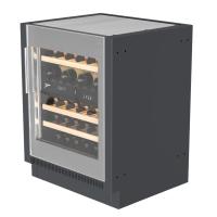 Тумба под встраиваемый винный шкаф, черная Онтарио