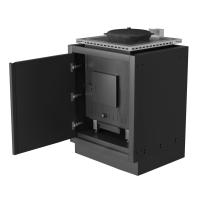 Печь встраиваемая под казан 600, черная Онтарио