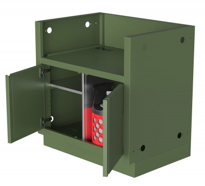 Тумба-основание гриля BI32/BIG-32 с 2-мя дверями ONTARIO, арт. UGCB32-01 RAL6003m moire