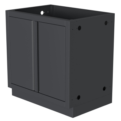 Тумба унив. с полкой и 2-мя дверями  720 ONTARIO, арт. UDC2-720 RAL9004m moire
