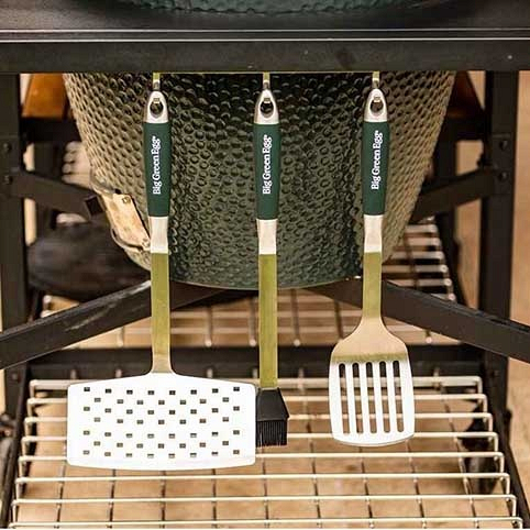 Набор инструментов: кисточка силикон, лопатка под бургер, лопатка под рыбу