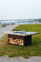 Гриль стол Монблан амбарный дуб