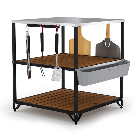 Стол-тележка EBS питмастер квадратный 800 Degrees Outdoor Kitchen Size 80х80