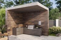 Кухня ASTOV BBQ / АСТОВ БАРБЕКЮ № 9 (ширина 1820х2920 мм)