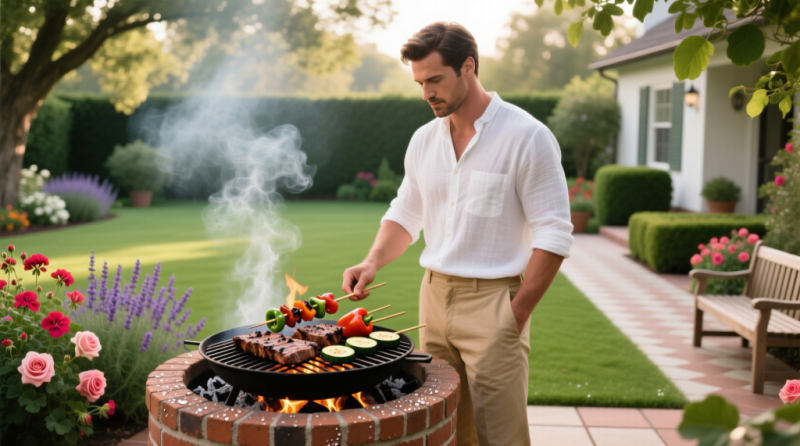 Мангал из кирпича