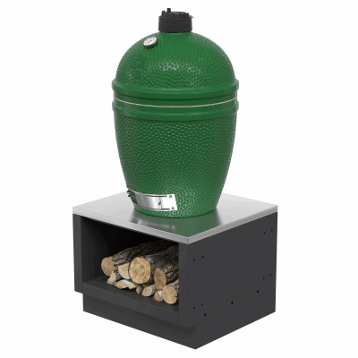 Тумба-дровница для кр. керам. гриля открытая 660 ONTARIO, арт. UWCGC-660 RAL9004m moire