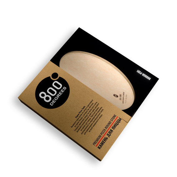 Камень для пиццы круглый D37 см 800 Degrees Premium Pizza Stone