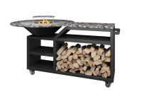 Гриль стол Памир PRO натуральный камень 1000 мм