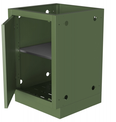 Тумба унив. с полкой и дверцей 340 ONTARIO, арт. UDC-340 RAL6003m moire
