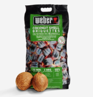 Угольные кокосовые брикеты Weber 180 минут 8 кг