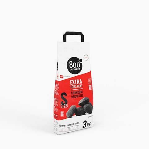 Угольные блоки для гриля и барбекю 3 кг 800 Degrees extra long heat