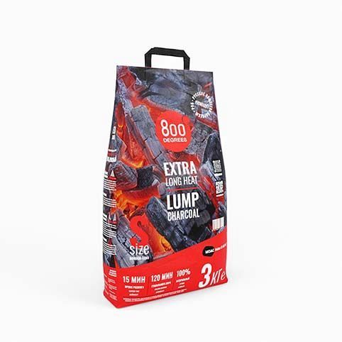 Уголь кусковой древесный 3 кг 800 Degrees lump charcoal