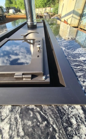 Гриль-стол Джентльмены PRO натуральный камень 3200 мм