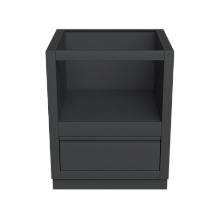 Тумба-основание для круглых керамических грилей черная Онтарио