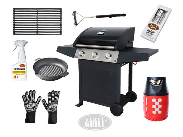 Комплект-стандарт: Газовый гриль-300 SG и инструменты