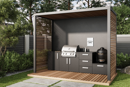 Комплект Astov BBQ Deluxe / АСТОВ БАРБЕКЮ Делюкс №8 (ширина 2960 мм)