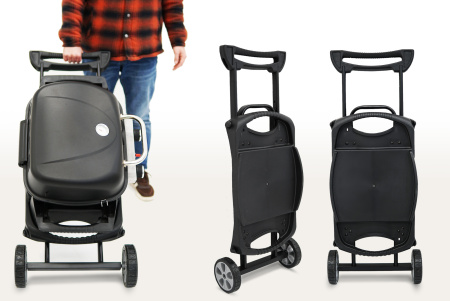 Комплект: Портативный газовый гриль 2 горелки и Подставка складная для газового гриля HOBO PRO