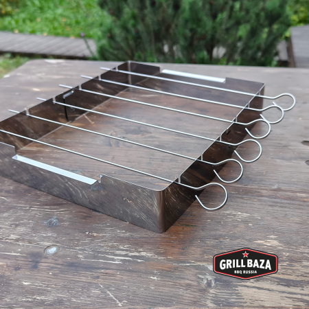 Набор для шашлыка Grillbaza, нержавеющая сталь, товар для печи 