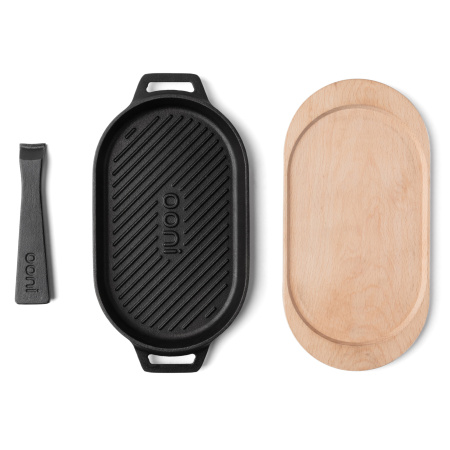 Сковорода ребристая чугун. со съемной ручкой OO