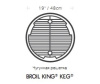 Угольный камадо-гриль Broil-King KEG 5000, 48 см