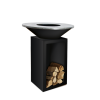 Угольный гриль Ofyr Classic Black 85 с поленницей