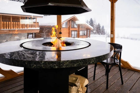 Гриль стол Гималаи натуральный камень 1200 мм