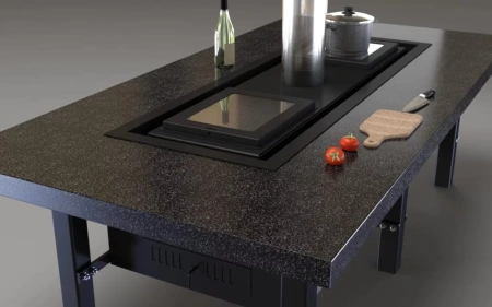 Гриль-стол Джентльмены PRO натуральный камень 3200 мм