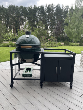 Керамический гриль размер XL на модульной подставке со шкафом