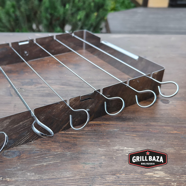 Набор для шашлыка Grillbaza, нерж 