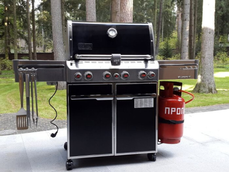 Гриль газовый Weber Summit E-470 GBS черный