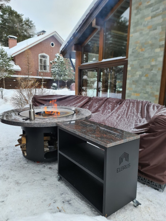 Гриль стол Гималаи натуральный камень 1200 мм