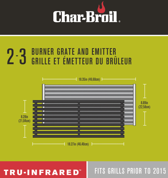 Решетка+пластина Char-Broil Infrared на Professional 2-3
