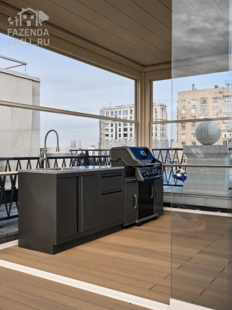 Гриль-кухня из нержавейки, г.Москва, ул. Погодинская