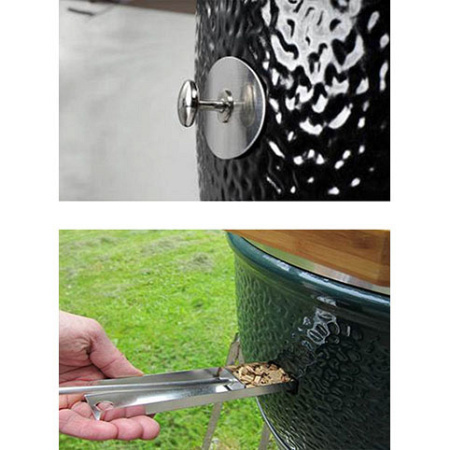 Керамический гриль Junior PRO 2.0, гриль черный с ножками, угольный