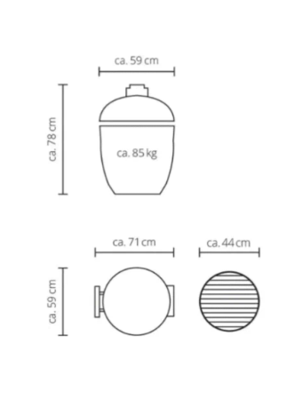 Керамический угольный гриль Monolith Classic Red Pro Solo, 46 см, красный