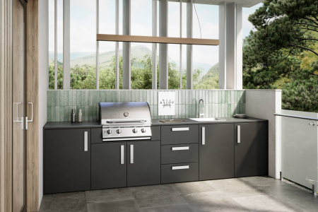 Комплект Astov BBQ Deluxe / АСТОВ БАРБЕКЮ Делюкс №7 (ширина 3440 мм)